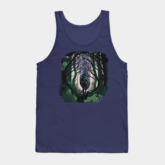 "The Dark and Twisty Path" Tank Top by Kamran Sharjeel